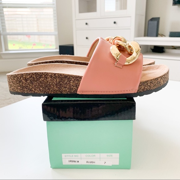 J.Mark Blush Sandal with Chain Urban-34 - Picture 8 of 8